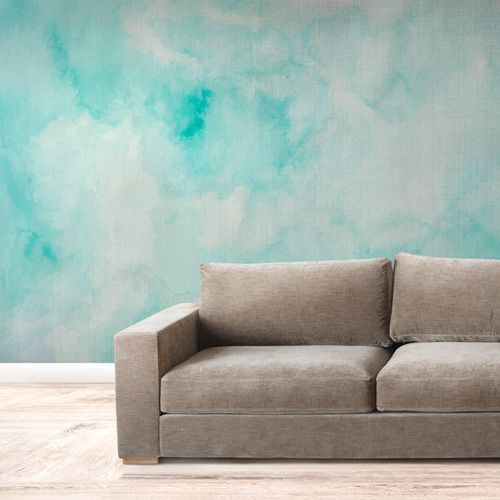 Mural Acuarela Celeste