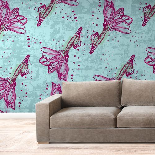 Mural Flores Violeta