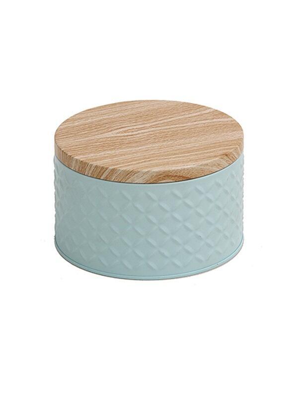 Lata Organizadora con Tapa de Madera