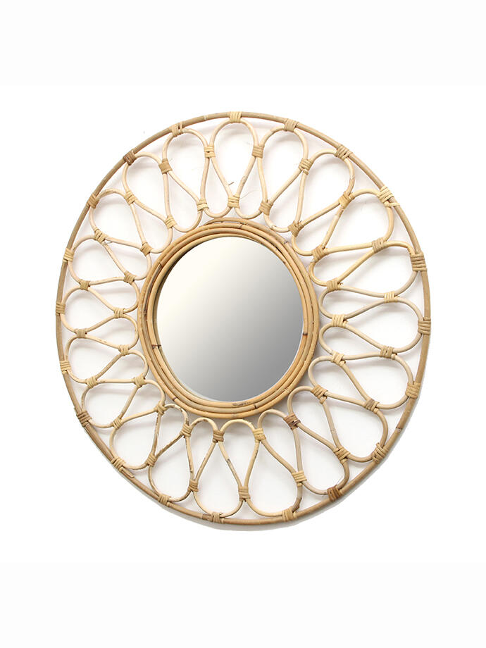 Espejo Ratan Colgante