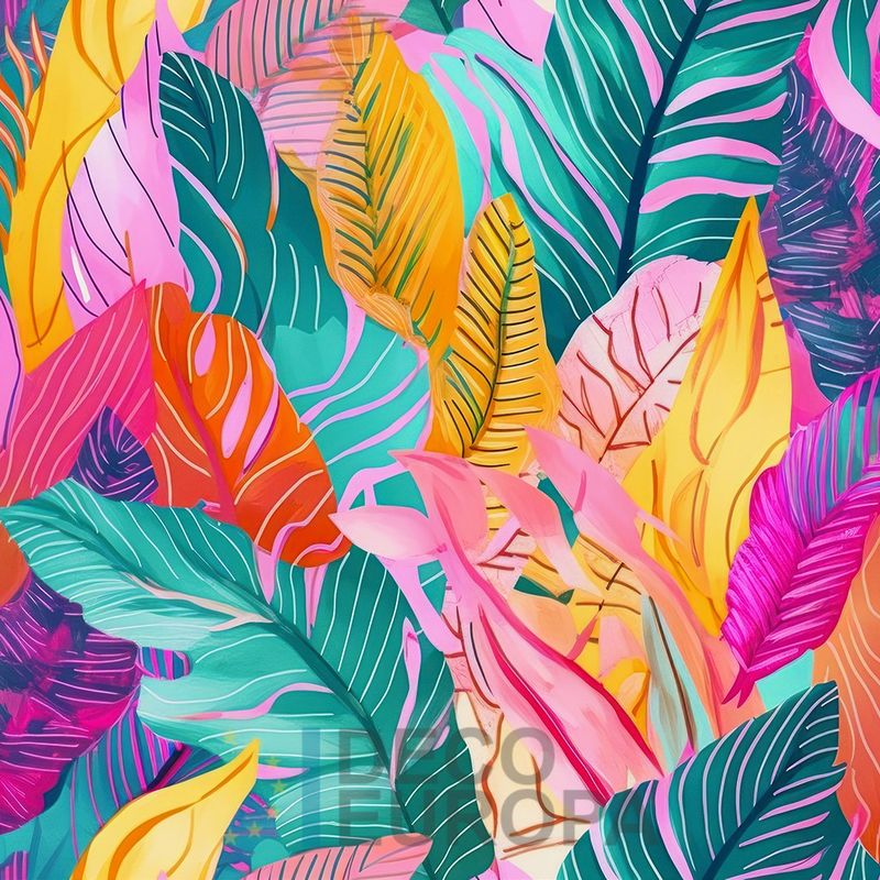 Mural Hojas Verdes y Tropicales - PDF92