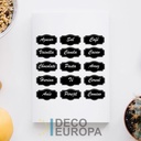 Etiquetas para Frasco Vintage Negro