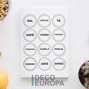 Etiquetas para Frasco Circulo Blanco