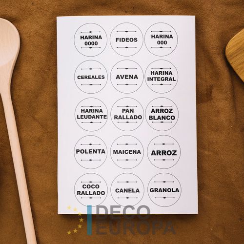 [1413] Etiquetas para Frasco Circulo Pasta