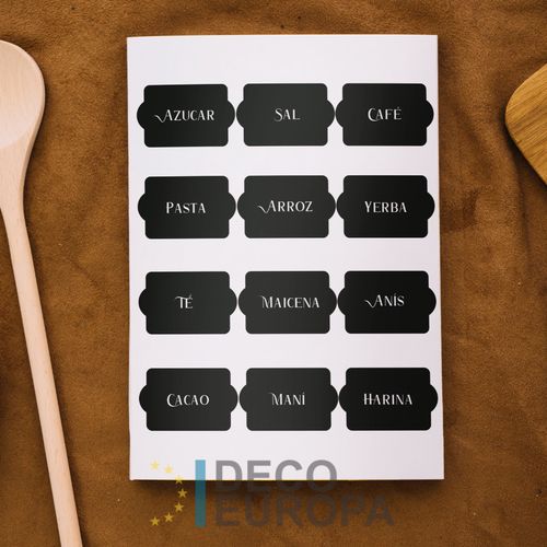 [1432] Etiquetas para Frasco Negro Con Corte