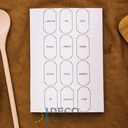 Etiquetas para Frasco Vintage Grande Blanco