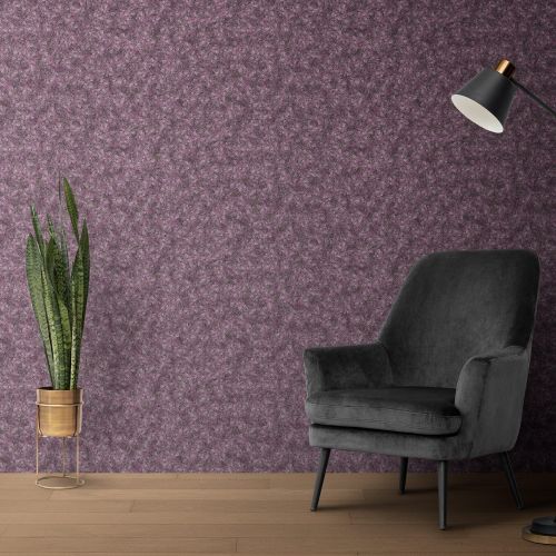 [1754] Mural Abstracto Hojas Violeta