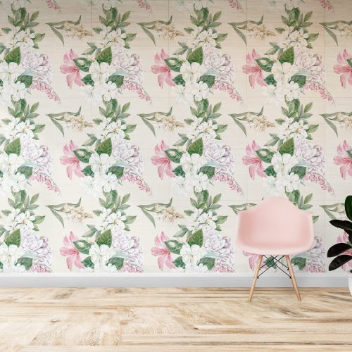 [1001] Mural Flores Pastel