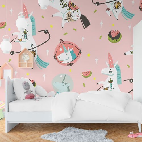 [1075] Mural Unicornios