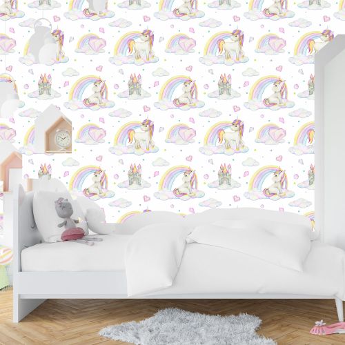 [1106] Mural Unicornio Arcoiris