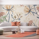 Mural Hojas Marrones Otoñales