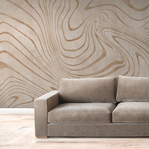 [1179] Mural Textura Onda Marron