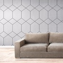 Mural Lineas Rombos Geometrico