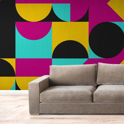 [1188] Mural Geomtrico Retro