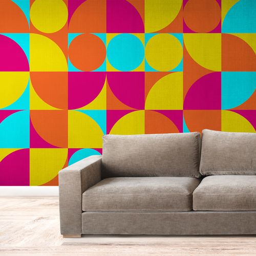 [1194] Mural Geometrico Calidos