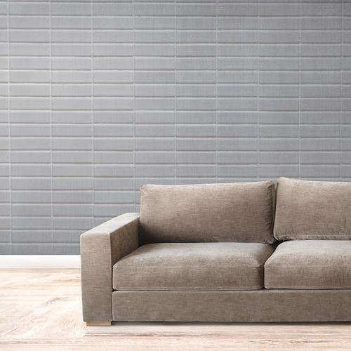 [1196] Mural Ladrillos Gris Parejos