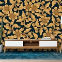 Mural Flores Doradas