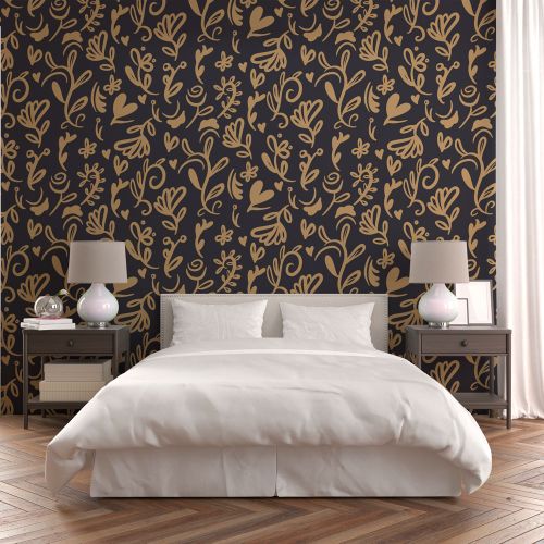 [1232] Mural Flores Barroco