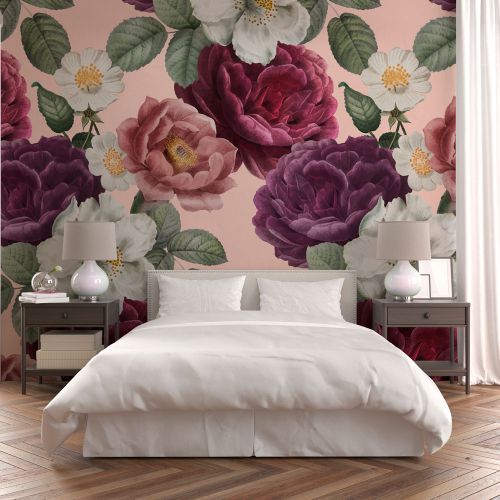 [1234] Mural Flores Realista