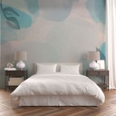 Mural Acuarela Suave Celeste