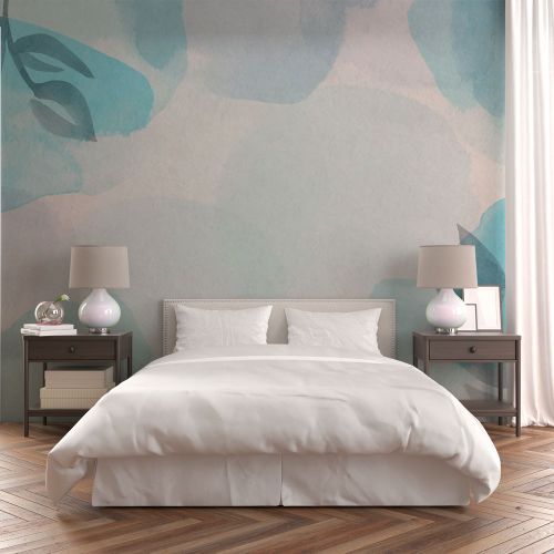 [1239] Mural Acuarela Suave Celeste