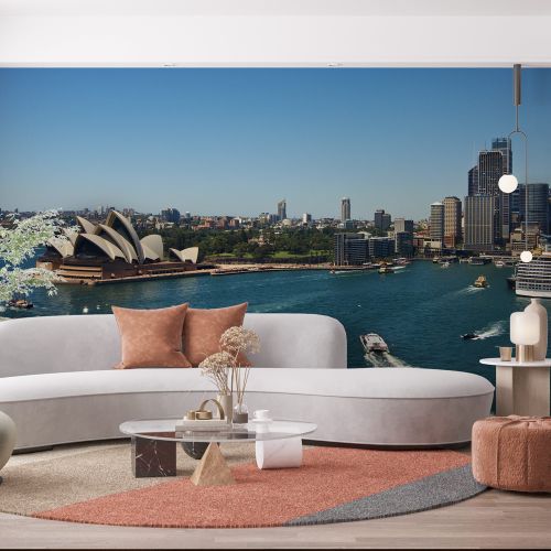 [1331] Mural Australia - Sydney Ciudad Con Mar