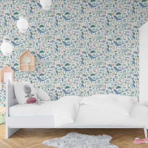 [1555] Mural Animales Marinos