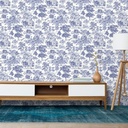 Mural Leopardo Bosque Cyan