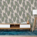 Mural Hojas Finas Azul