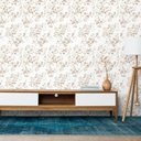 Mural Hojas Primaveral Gris