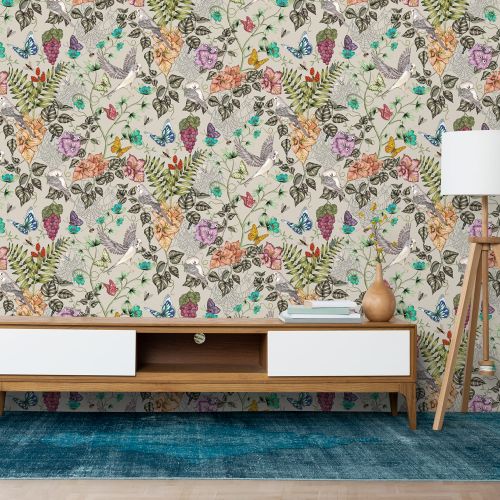 [1641] Mural Loros Claro