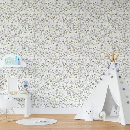 [1722] Mural Conejos Ave