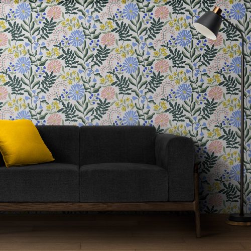 [1726] Mural Hojas Primaveral Rectangular