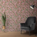 Mural Flores Completo Rosa