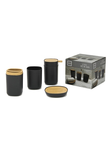 [BA1051N] Set de Baño Clásico Negro