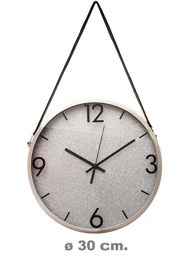 [RL27013] Reloj de Pared Colgante Plateado