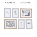 Set de 6 Portarretratos en Diversas Medidas