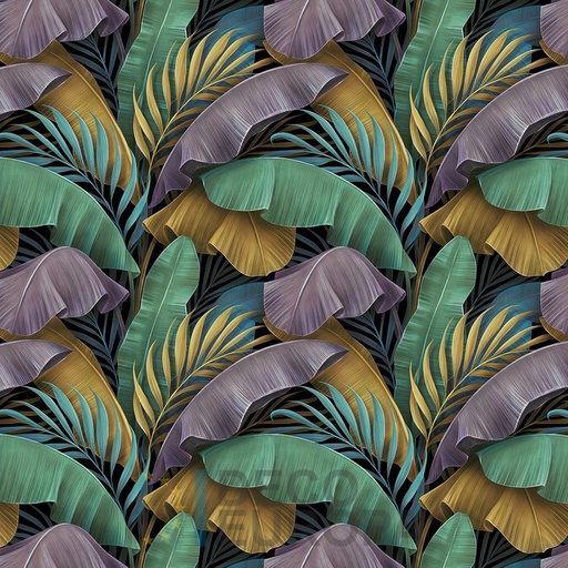 [PDF30] Mural Hojas Verdes y Tropicales - PDF30