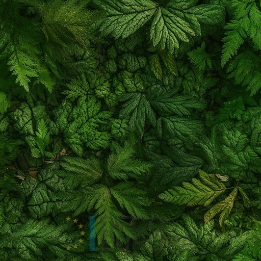 [PDF57] Mural Hojas Verdes y Tropicales - PDF57