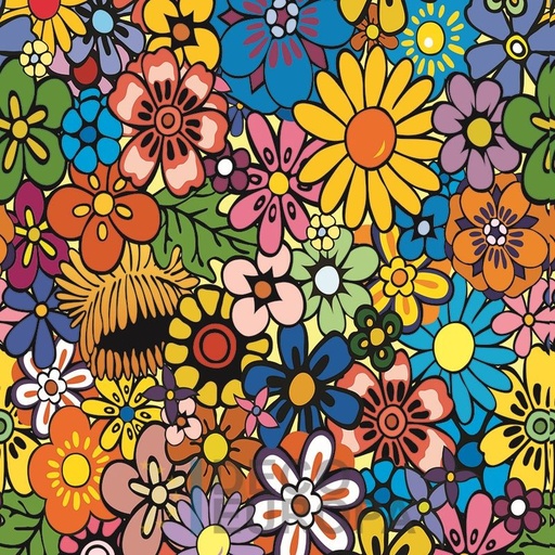 [PDSDFL023] Mural Floral - PDSDFL023