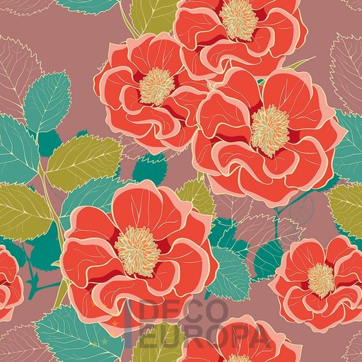 [PDSDFL125] Mural Floral - PDSDFL125